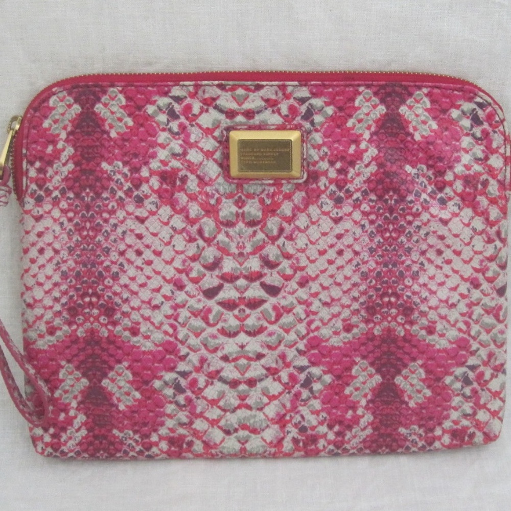 MARC by MARC JACOBS crocodile embossed clutch bag